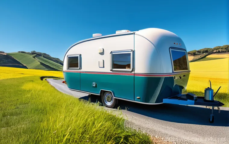 트레일러 차량의 최신 안전 검사 결과 - **Prompt:** A vibrant, sun-drenched scene in the Portuguese countryside, showcasing a person diligen...