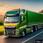 Home 18 대형 트럭의 연비 절감 장치 - A modern Brazilian heavy-duty truck equipped with advanced telemetry sensors visible on the exterior...